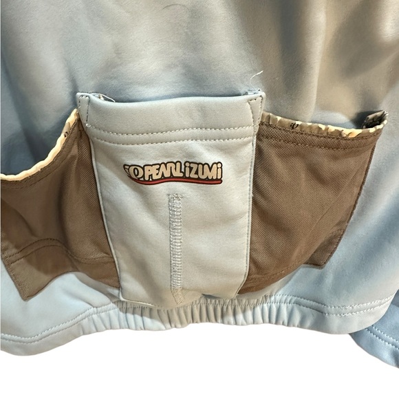 iQ Pearl Izumi Light Blue Gray Cycling Jacket Size Small - Picture 6 of 8